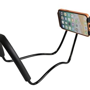 Home-X Around Neck Hands-Free Universal Cellphone Holder, Portable Smartphone Stand for Neck, Great for Streaming, Selfies, Reading – Fits Devices 4.7” to 7.6”