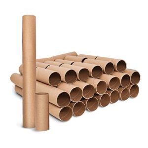28 ct paper tube set, cardboard rolls with 14 pieces 3.875 in toilet paper tubes and 14 pieces 12 in paper towel tubes for crafts