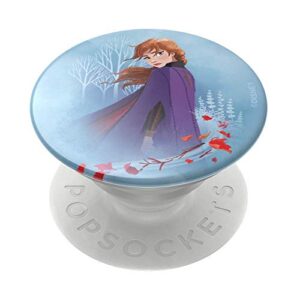 popsockets: popgrip with swappable top for phones & tablets - frozen - anna forest gloss