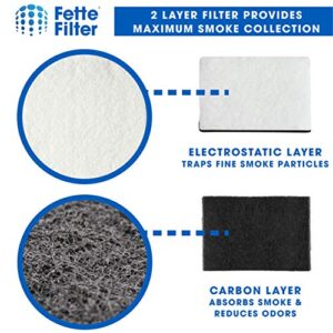 Fette Filter - Replacement Filter Compatible with Holmes HAPF7-U8 Smoke Grabber Ashtray. Fits Holmes Models: HAP70, HAP75, HAP76. Fits Pollenex Models: AT100, AT101 Pack of 12