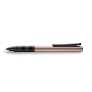 lamy tipo 339 rollerball pen - capless aluminium rollerball pen in pearlrose colour with integrated clip/push mechanism - with rollerball refill - line width m