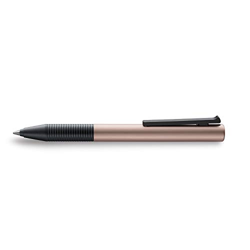 LAMY Tipo 339 Rollerball Pen - Capless Aluminium Rollerball Pen in Pearlrose Colour with Integrated Clip/Push Mechanism - With Rollerball Refill - Line Width M