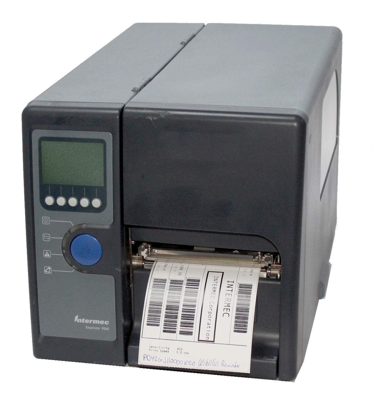 Intermec Easycoder PD42 PD42GJ1100001020 Thermal Barcode Label Printer Parallel USB Network Serial Rewinder 203DPI