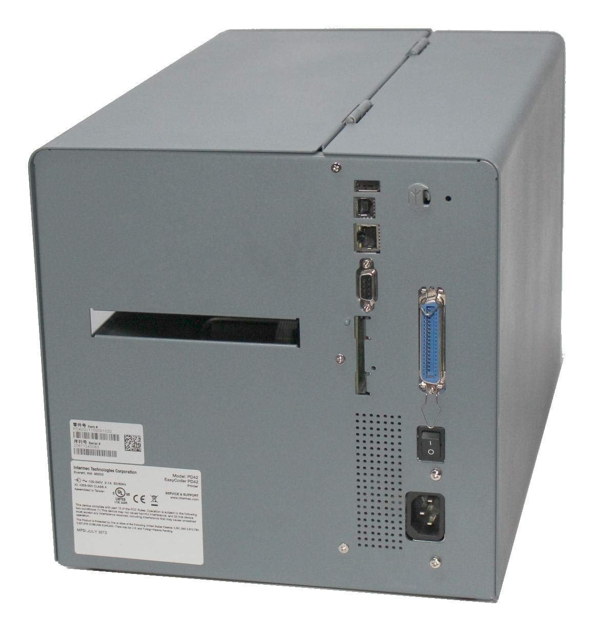 Intermec Easycoder PD42 PD42GJ1100001020 Thermal Barcode Label Printer Parallel USB Network Serial Rewinder 203DPI