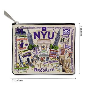 catstudio New York University (NYU) Collegiate Zipper Pouch Purse | Holds Your Phone, Coins, Pencils, Makeup, Dog Treats, & Tech Tools