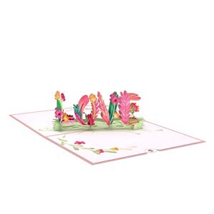 Lovepop Floral Love Pop Up Card, 5x7-3D Greeting Card, Pop Up Card for Mom, Anniversary Card for Wife, Love Card, Thinking of You