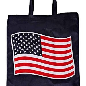 Bulk 24 Pack Patriotic Flag Reuseable Shopping Bag Tote Asst