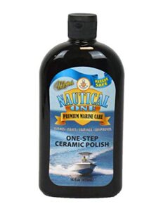 mckee's 37 nautical one one-step ceramic polish | all in one polish ceramic sealant for gel coat marine
