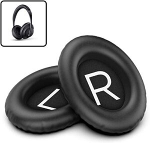 encased replacement ear pads for bose 700 noise canceling headphones comfort pu leather ear cushion set (black)