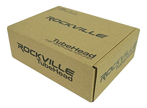 Rockville TubeHead Tube Headphone Amplifier Amp / 6K4 Tubes / 16-300 Ohms/180mW, Black