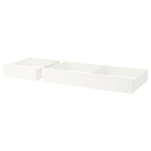 ikea songesand underbed storage box set of 2 white full/double/twin/single 103.725.42