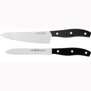 henckels definition 2-pc prep knife set, chef knife, paring knife, kitchen knife set, stainless steel