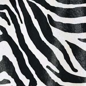 fabrics forever – contemporary faux leather collection - zebra black white vinyl fabric material faux leather sheets for diy, crafts…