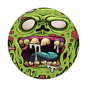 Slimey Horror Movie Zombie Face PopSockets PopGrip: Swappable Grip for Phones & Tablets