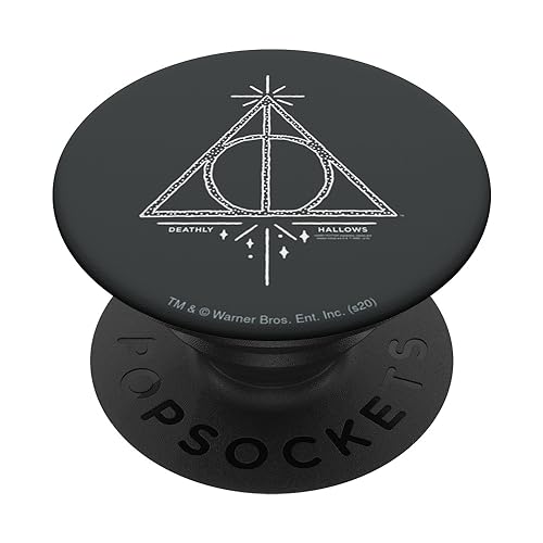 Harry Potter Deathly Hallows Line Art PopSockets Standard PopGrip