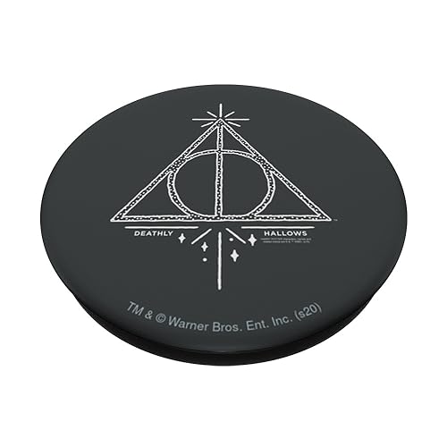 Harry Potter Deathly Hallows Line Art PopSockets Standard PopGrip