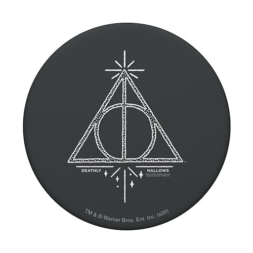 Harry Potter Deathly Hallows Line Art PopSockets Standard PopGrip