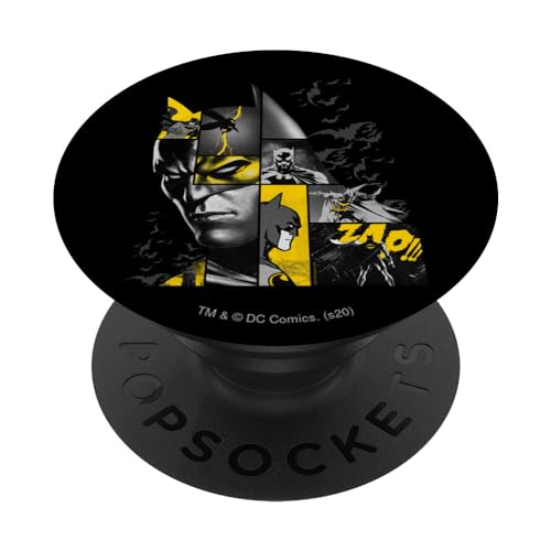 Batman 80 Years Bat Panels Dark PopSockets Standard PopGrip