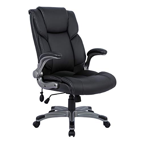 Statesville Big & Tall Office Chair High Back Desk Chair Large Executive Desk Computer Swivel Chair Ergonomic Design for Lumbar Support Headrest,Computer Chair for Heavy People