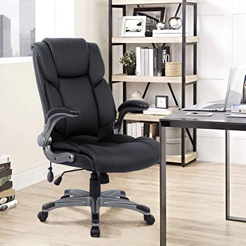 Statesville Big & Tall Office Chair High Back Desk Chair Large Executive Desk Computer Swivel Chair Ergonomic Design for Lumbar Support Headrest,Computer Chair for Heavy People