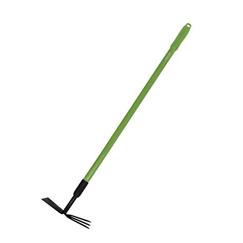 Martha Stewart MTS-TECH Telescoping Cultivator 3-Prong Culti-Hoe Combo Tool