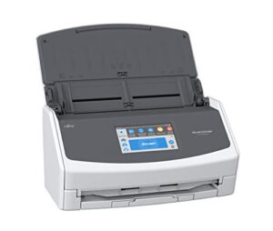 fujitsu scansnap ix1500 color duplex document scanner with touch screen for mac or pc, white