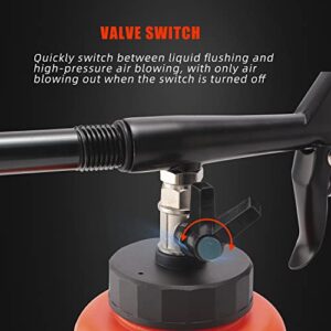 SPTA High Pressure Car Cleaning Gun, Cleaning Gun, Car Interior Washing Kit, Detailing Wash Gun with Metal Spinner for Seat Carpet Roof Dashboard, Essential Car Detailing Kit, 1L Bottle