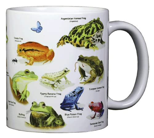 WILD COTTON Frogs of the World 11 Ounce Ceramic Coffee Mug (WC105M)