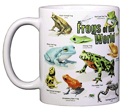 WILD COTTON Frogs of the World 11 Ounce Ceramic Coffee Mug (WC105M)