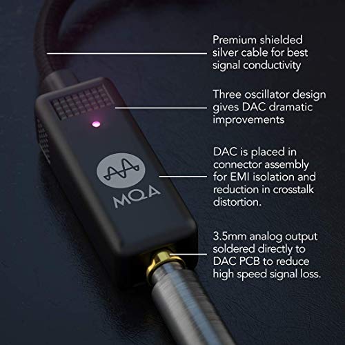 HELM Audio Bolt DAC/AMP, USB-C Portable High-End DAC/Headphone Amplifier with MQA Playback. Mobile Studio Sound for Android, iOS and PC. USB-C to 3.5mm Audio, THX Certified