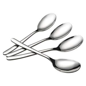 yarebest 4-piece large buffet serving spoon stainless steel, 9.44 inch