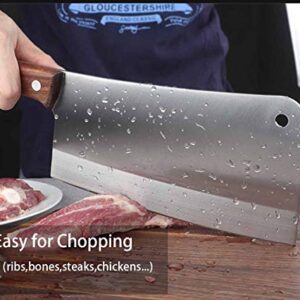 HERMANO Butcher Knife, Meat Cleaver Knife, 8 Inches Chopping Knife, Super Strong Makes Heavy Duty Easy