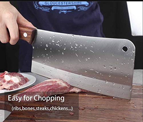 HERMANO Butcher Knife, Meat Cleaver Knife, 8 Inches Chopping Knife, Super Strong Makes Heavy Duty Easy