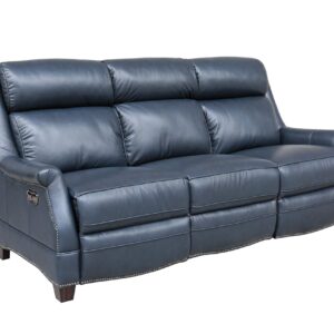 Barcalounger Warrendale Power Reclining Sofa w/Power Head Rests, Shoreham Blue