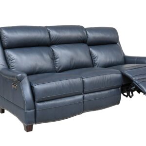 Barcalounger Warrendale Power Reclining Sofa w/Power Head Rests, Shoreham Blue