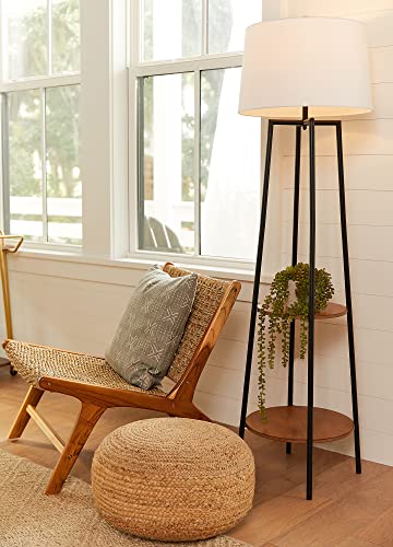 Decor Therapy London Light Oak Seagrass Weave Accent Chair, Natural