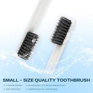 Ur-Excellent Individually Wrapped Hotel Toiletries Amenities Travel Disposable Toothbrush with Toothpaste Bulk,40 Count (White（40packs）)