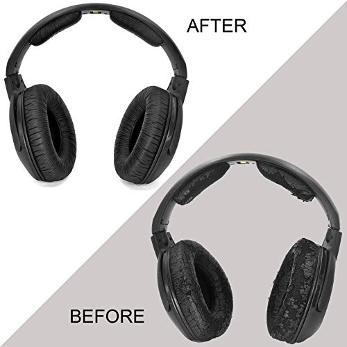 RS160 RS170 Mod Kit Design Pack, Ear Pads - defean Replacement Ear Cushion Earpads and Headband Compatible with Sennheiser RS160 RS170 HDR160 HDR170 Headphones Repair Parts Suit (A Set)