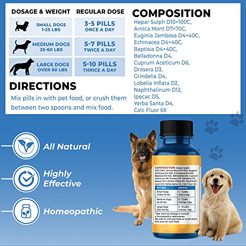 BestLife4Pets Breathe Easy Respiratory Support for Dog - All-Natural All-in-One Pet Supply for Natural Relief for Kennel Cough, Runny Nose, Sneezing and Sinus Congestion - Easy to Use Pills