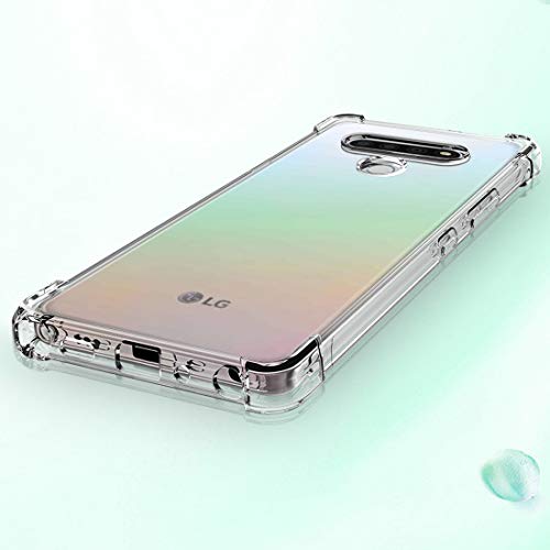 Osophter for LG Stylo 6 Case Clear Transparent Reinforced Corners TPU Shock-Absorption Flexible Cell Phone Cover for LG Stylo 6(Clear)