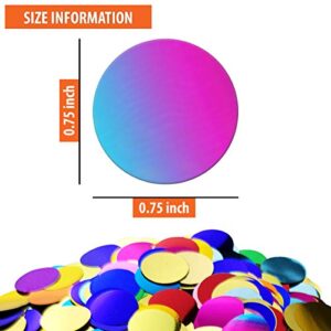 Multicolor Sparkling Round Dot Confetti 100 Grams Vintage Metallic Glitter Foil Circle Confetti for Party Table Scatter Wedding Festival DIY Decoration