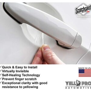 YelloPro Custom Fit Door Handle Cup 3M Scotchgard Anti Scratch Clear Bra Paint Protector Film Cover Self Healing Guard For 2016 2017 2018 2019 2020 2021 2022 Toyota Tacoma Pickup Truck