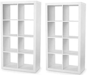 better homes and gardens 8-cube organizer - white, set of 2