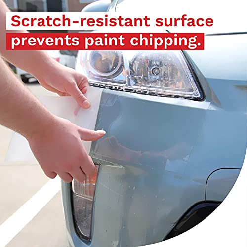 XFasten Vinyl Clear Paint Protection Film 6-Inch x 60-Inch, Clear Bra Film and Bike Frame Protection Tape Protector Guard Against Road Damage – Residue-Free | Excellent Sneaker Sole Protection Film