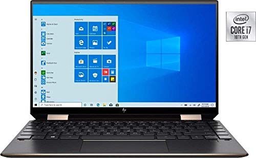 Newest HP Spectre x360 13t (10th Gen Intel i7-1065G7, 4K OLED, 16GB, 1TB SSD, Precision, WiFi 6, with Stylus, 2-in-1, B&O, 3 Years McAfee Security, Windows 10 PRO, HP Warranty) Nightfall Black