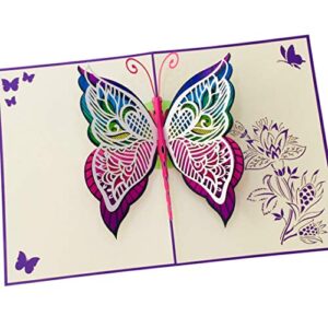 butterfly pop up birthday card by devine popup cards | happy wedding anniversary card for husband wife boyfriend girlfriend | romantic valentines 3d cards for her him mothers day gifts mom love kids
