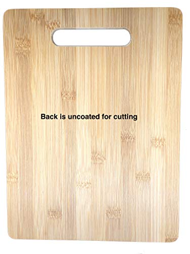 Gift for Sister in Law Engraved Bamboo Cutting board 9” x 12