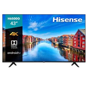 hisense 43-inch class h6570g 4k ultra hd android smart tv with alexa compatibility, (43h6570g, 2020 model)