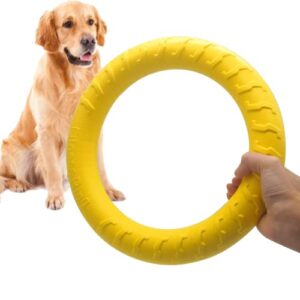 dlder indestructible dog toys dog chew toy for aggressive chewers flying discs for medium/large breeds dog training ring,floating dog ring toys for throwing,catching, flying lightweight dog toy