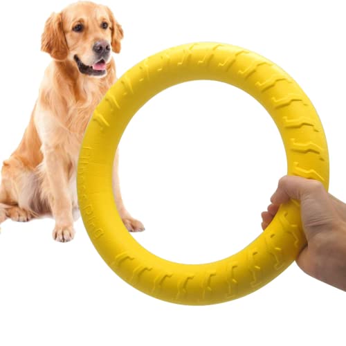 DLDER Indestructible Dog Toys Dog Chew Toy for Aggressive Chewers Flying Discs for Medium/Large Breeds Dog Training Ring,Floating Dog Ring Toys for Throwing,Catching, Flying Lightweight Dog Toy